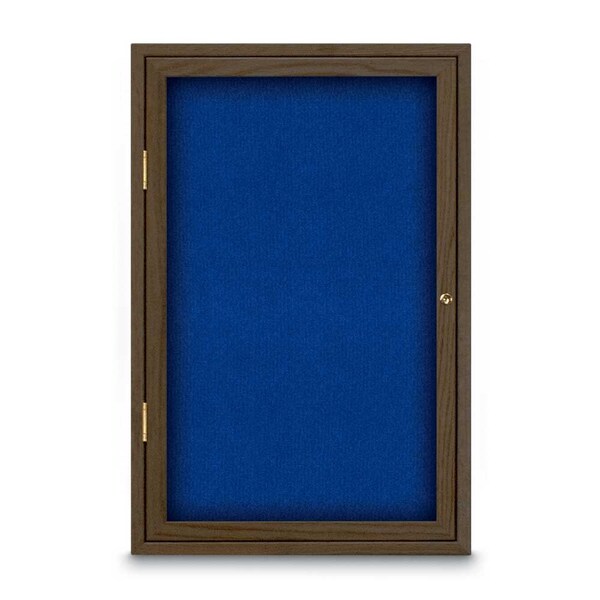 Sliding Door Indoor Enclosed Corkboard, 7